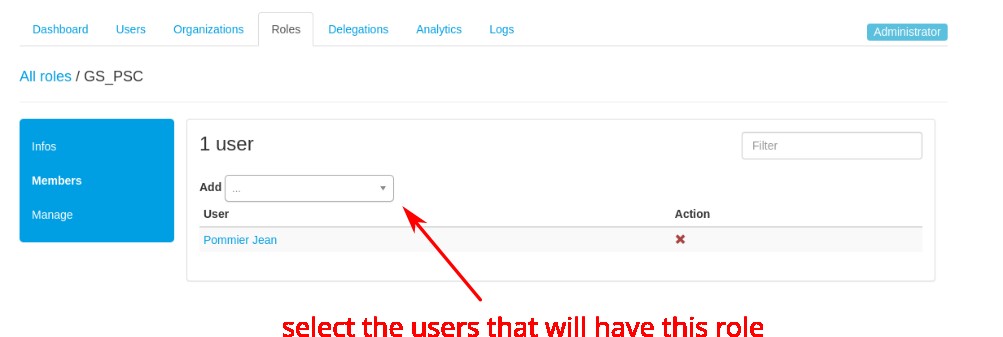 Assign a role to users